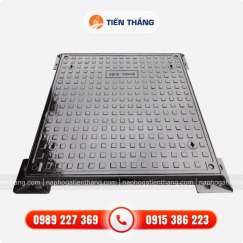 Nắp Hố Ga Gang Khung Vuông Nắp Vuông