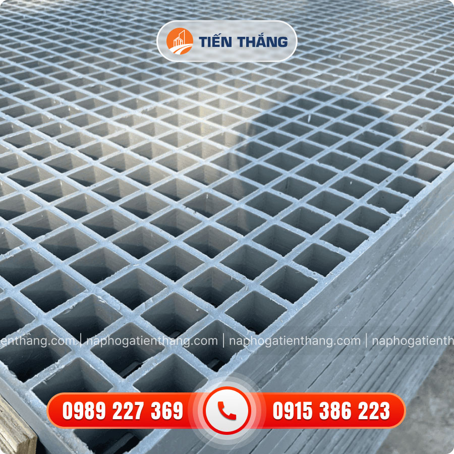 Tấm sàn FRP Xám Trắng