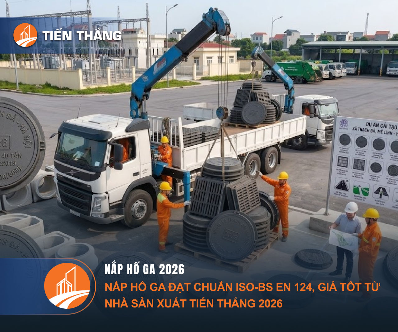 Nắp hố ga gang đạt chuẩn ISO